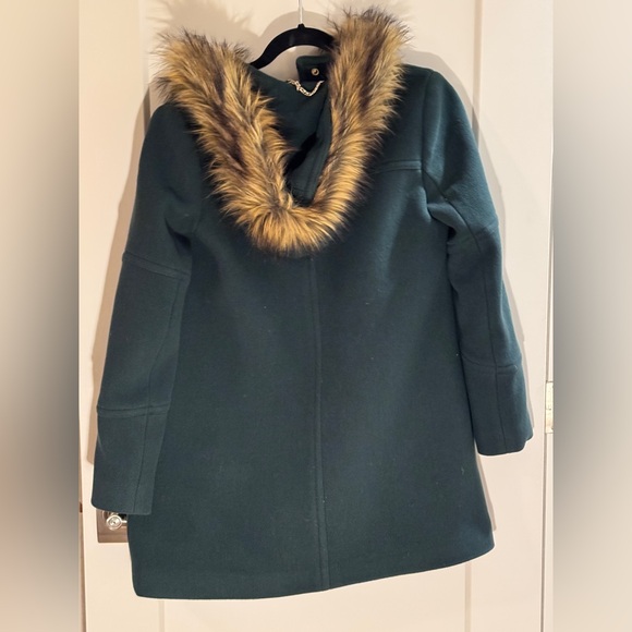 JCrew Women's Chateau Parka Stadium Cloth Forest Green Size 4 (gently used) - Picture 3 of 5